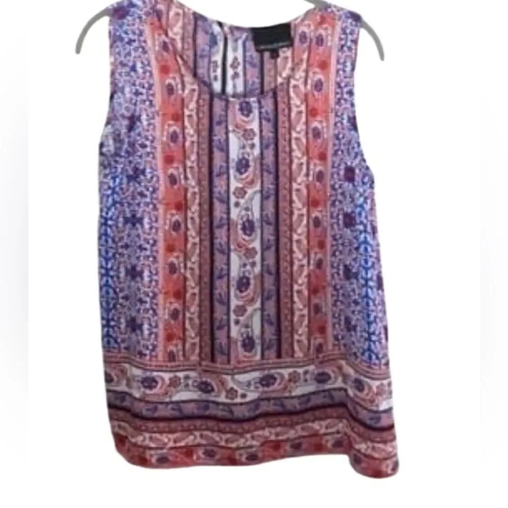 Cynthia Rowley women’s paisley print Sleeveless tank top S/small